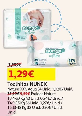 Auchan Fraldas nunex active dry promoção