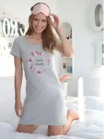 Venca Camisa de noite de manga curta estampado posicional promoção