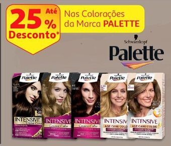 Auchan Coloração palette promoção