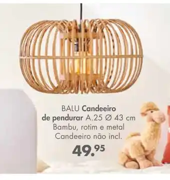 CASA BALU Candeeiro de Pendurar A. 25 ø 43cm promoção