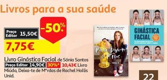 Auchan Livro ginástica facial promoção