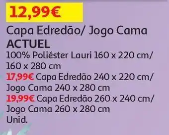 Auchan Capa edredão 100%polies actuel promoção