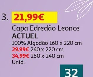 Auchan Capa edredão 100%alg actuel promoção