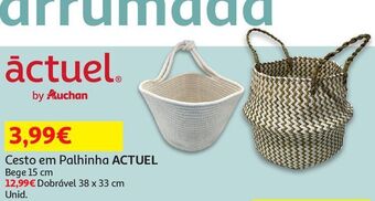 Auchan Cesto em palhinha actuel promoção