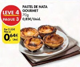 Pingo Doce Pastel de nata Gourmet 70g promoção