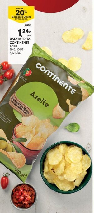Continente Batata Frita Continente 150g promoção