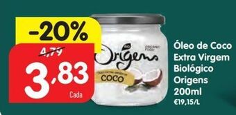 Óleo de coco origens bio