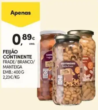 Continente Feijão Continente 400g promoção