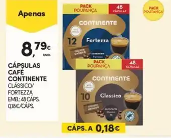 Continente Cápsulas Café Contnente promoção