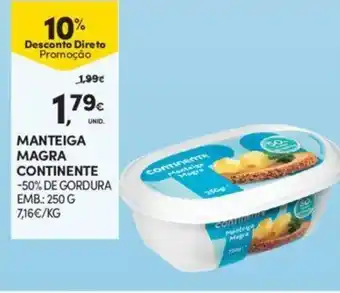 Continente Manteiga Magra Continente 250g promoção