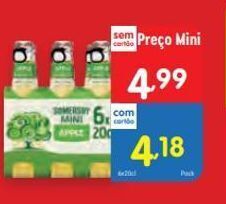 Minipreço Sidra somersby promoção