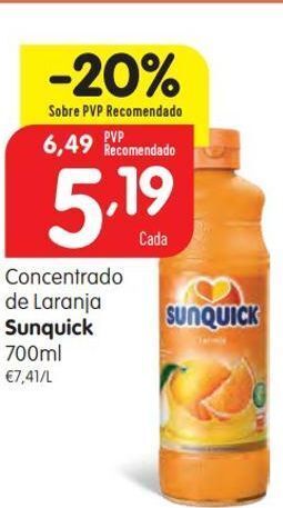 Minipreço Suco concentrado sunquick promoção