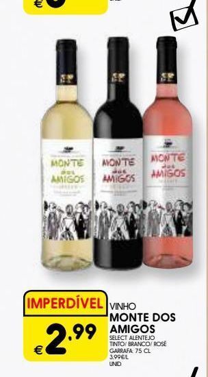 Meu Super Vinho monte dos amigos 75cl promoção