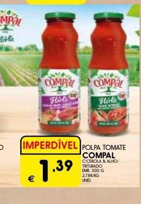 Meu Super Polpa de tomate compal 500g promoção