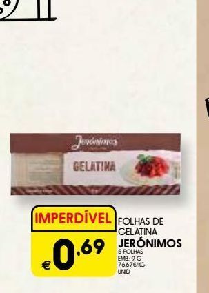 Meu Super Folhas de gelatina jeronimos promoção