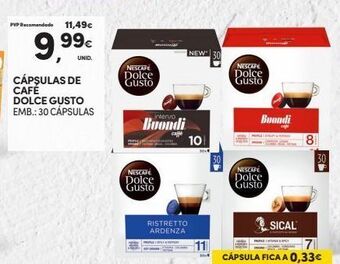 Continente Bom dia Cápsulas de café dolce gusto promoção