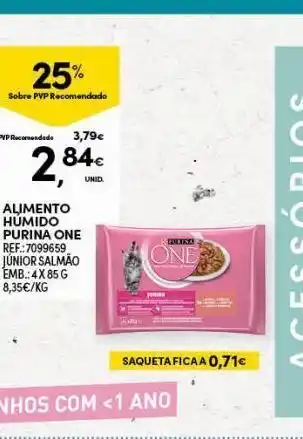 Continente Bom dia Alimento humido purinaone 4x85g promoção