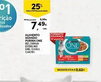 Continente Bom dia Alimento humido purinaone promoção