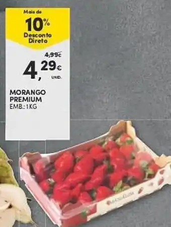 Continente Morango Premium 1kg promoção