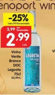Minipreço Vinho verde lagosta promoção