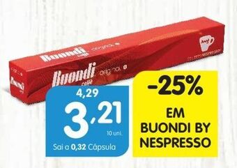 Minipreço Cápsulas de café buondi promoção