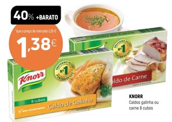 Coviran Knorr Caldos galinha ou carne 8 cubos promoção