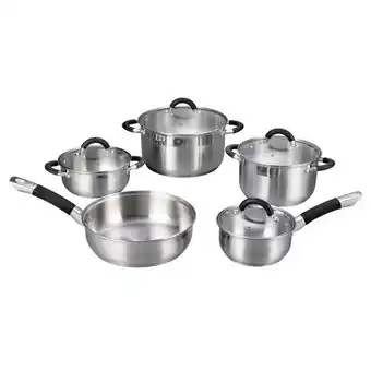 Hôma Trem de cozinha com 5 peças em inox com tampa promoção