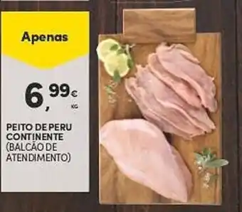 Continente Peito de Peru Continente 1kg promoção