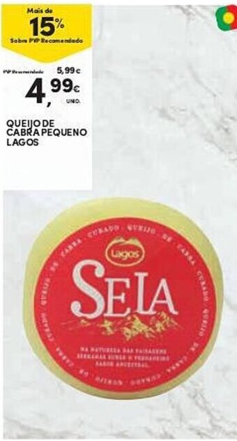 Continente Queijo de Cabra Pequeno Lagos promoção