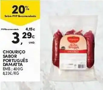 Continente Chouriço Sabor Português Damatta 400g promoção