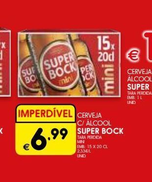 Meu Super Cerveja c/alcool super bock promoção