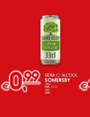 Meu Super Sidra c/alcool somersby 33cl promoção