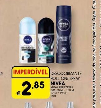 Meu Super Desodorizante roll/on spray nivea promoção