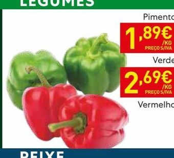 Recheio Pimentão verde promoção