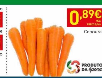 Recheio Cenouras promoção