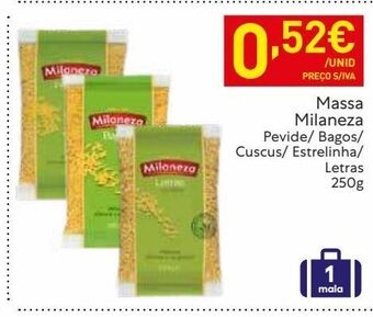 Recheio Massa milaneza 250g promoção