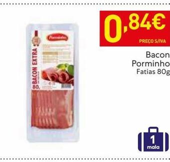 Bacon porminho fatias 80g