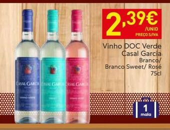 Recheio Vinho doc verde casal garcia promoção