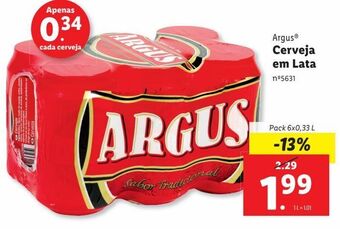 Lidl Cerveja argus promoção