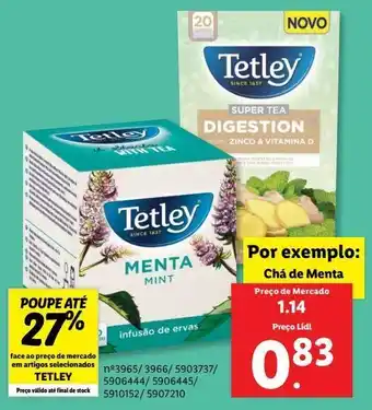 Lidl Chá tetley promoção