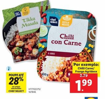 Lidl Alimentação chef select promoção