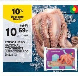 Continente Bom dia Polvo promoção
