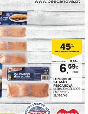 Continente Bom dia Lombo de salmão promoção