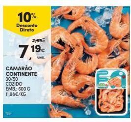 Continente Bom dia Camarão promoção