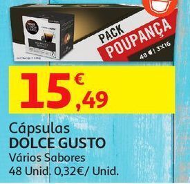Cápsulas dolce gusto