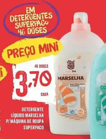 Minipreço Detergente Líquido Marselha p/ máquina de roupa Superaco promoção