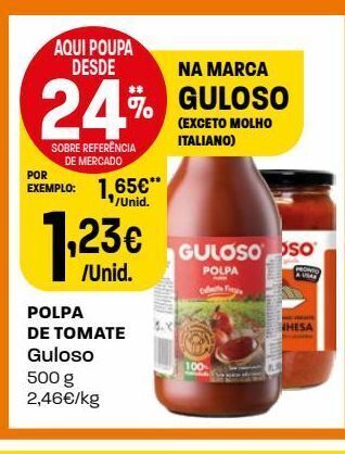 Intermarché Polpa de tomate guloso promoção
