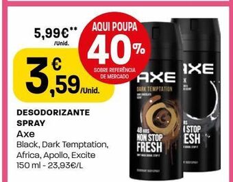 Intermarché Desodorizante axe promoção