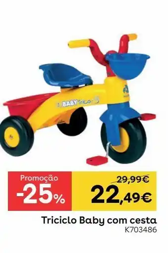 Toys R Us Baby trico - triciclo baby com cesta promoção