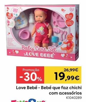 Toys R Us Bebé que faz chichi com acessórios promoção
